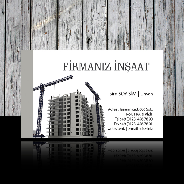 İnşaat Mühendisi Kartvizit