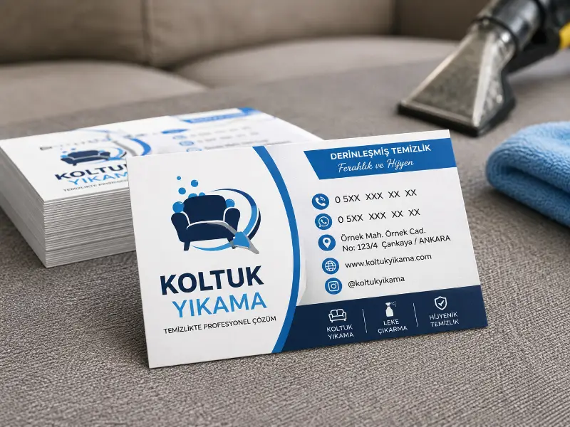 Koltuk Yıkama Kartvizit