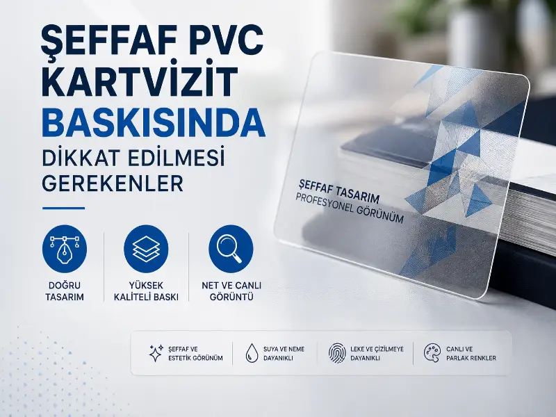 Şeffaf PVC Kartvizit Baskısında Dikkat Edilmesi Gerekenler
