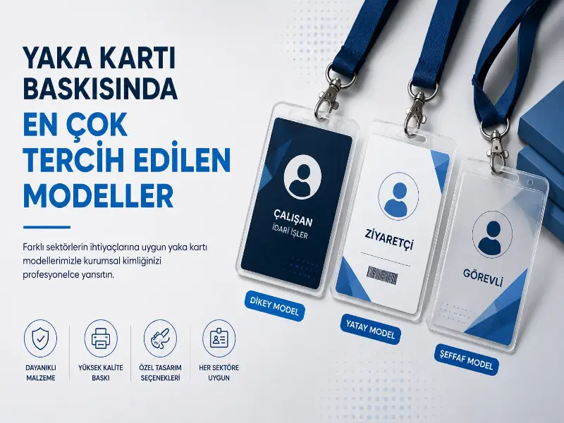 Yaka Kartı Baskısında En Çok Tercih Edilen Modeller